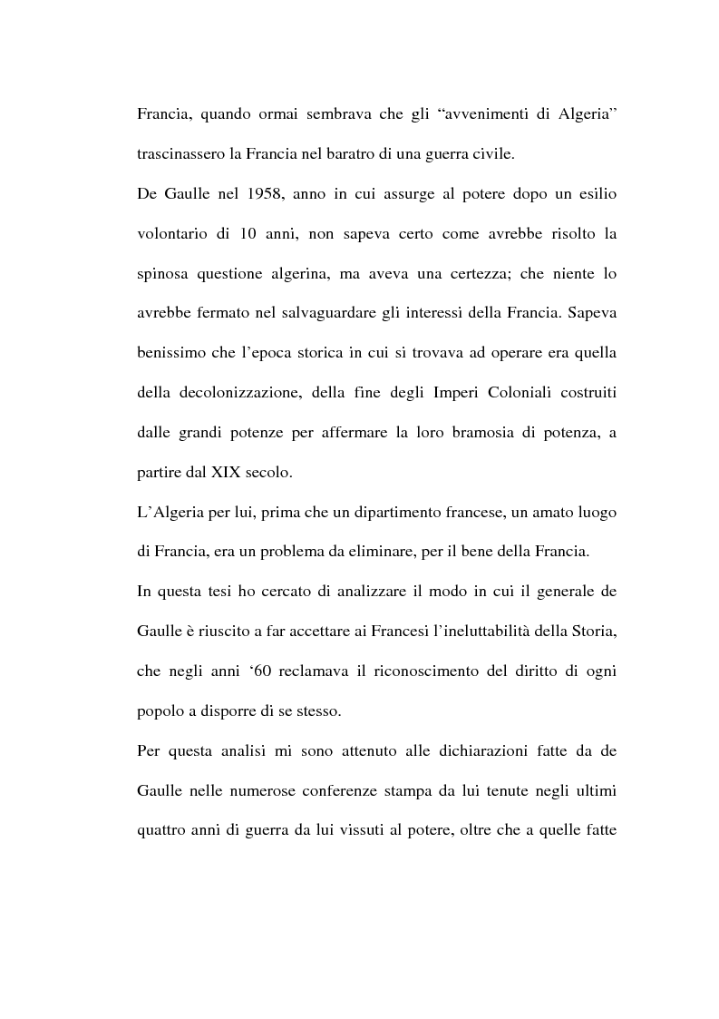 Anteprima della tesi: Il problema algerino e de Gaulle, Pagina 12