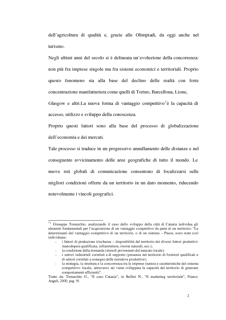 Anteprima della tesi: Un modello di sviluppo socio-economico per Torino. Una città in forte cambiamento, Pagina 2