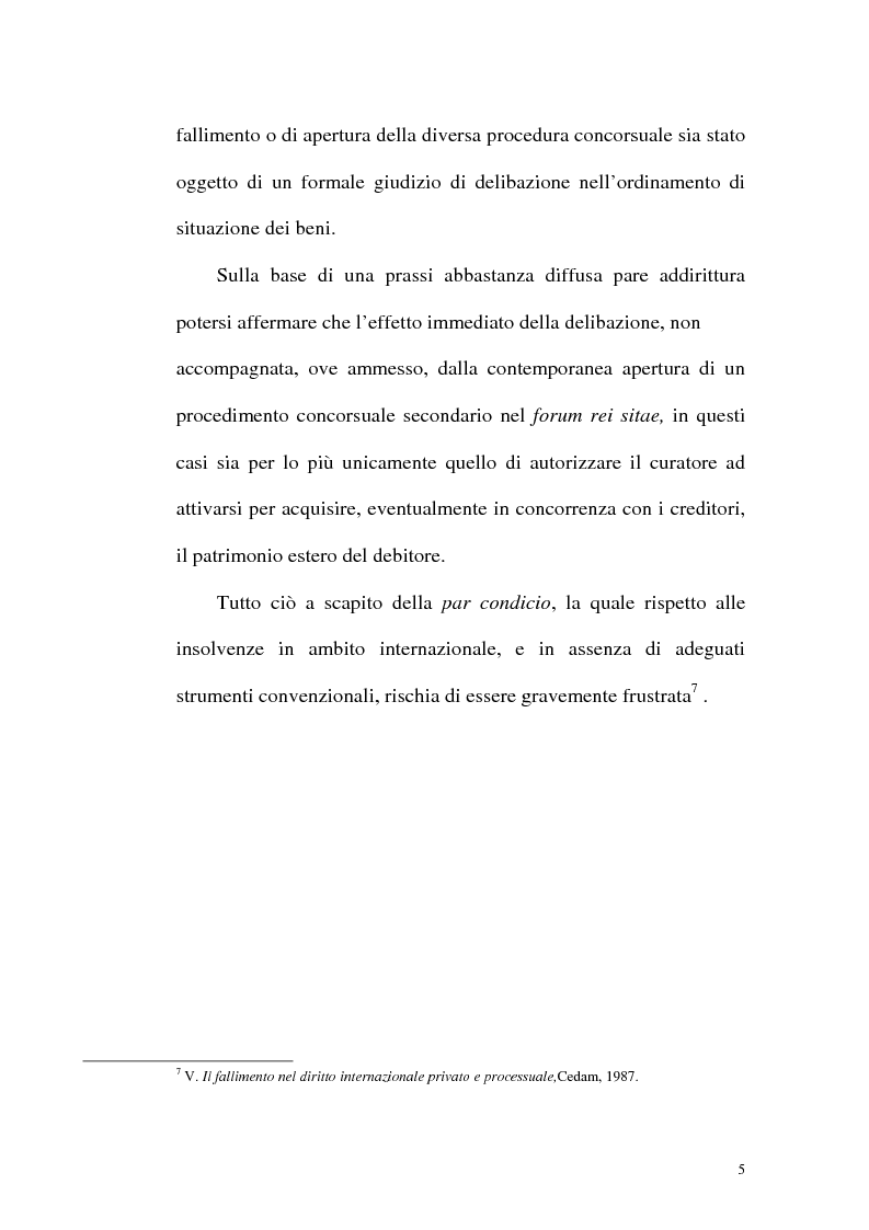 Anteprima della tesi: Il fallimento transfrontaliero nel regolamento comunitario 1346/2000 del 29 maggio 2000, Pagina 13