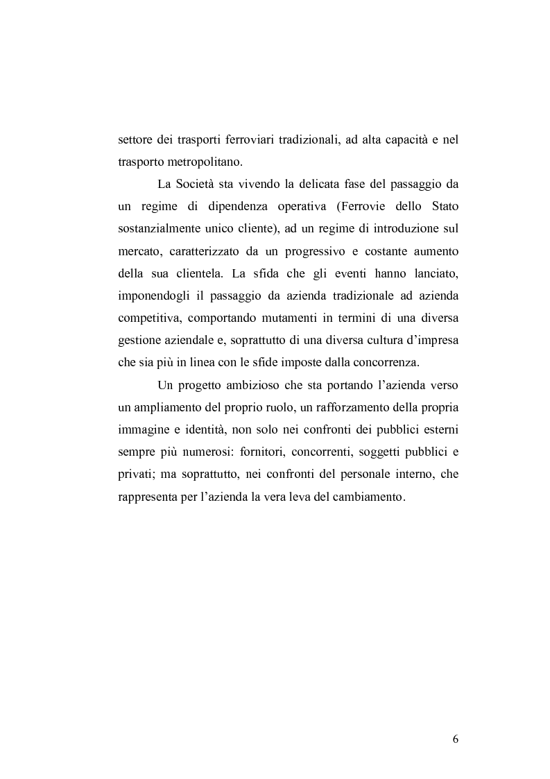 Anteprima della tesi: Il cambiamento culturale. Sviluppo, aggiornamento e consolidamento delle competenze: il caso Italferr, Pagina 3