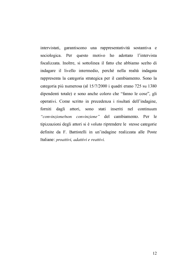 Anteprima della tesi: Il cambiamento culturale. Sviluppo, aggiornamento e consolidamento delle competenze: il caso Italferr, Pagina 9