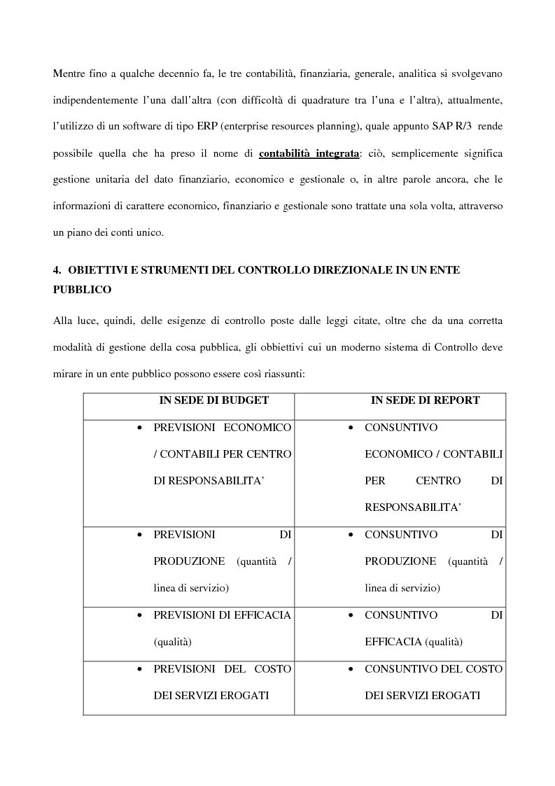 Anteprima della tesi: Il controllo di gestione negli enti pubblici istituzionali: il caso dell'Inpdap, Pagina 4