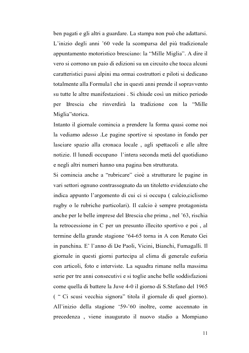 Anteprima della tesi: Le cronache sportive nella stampa bresciana del secondo dopoguerra, Pagina 11