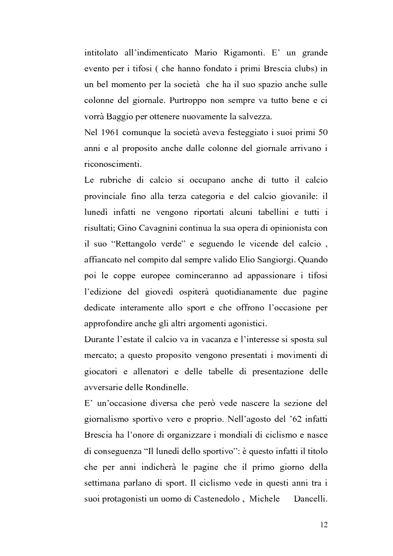 Anteprima della tesi: Le cronache sportive nella stampa bresciana del secondo dopoguerra, Pagina 12
