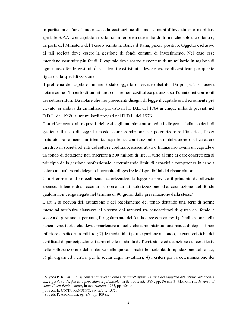 Anteprima della tesi: Le società di gestione del risparmio, Pagina 2