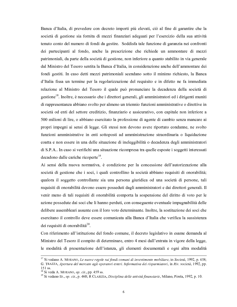 Anteprima della tesi: Le società di gestione del risparmio, Pagina 6