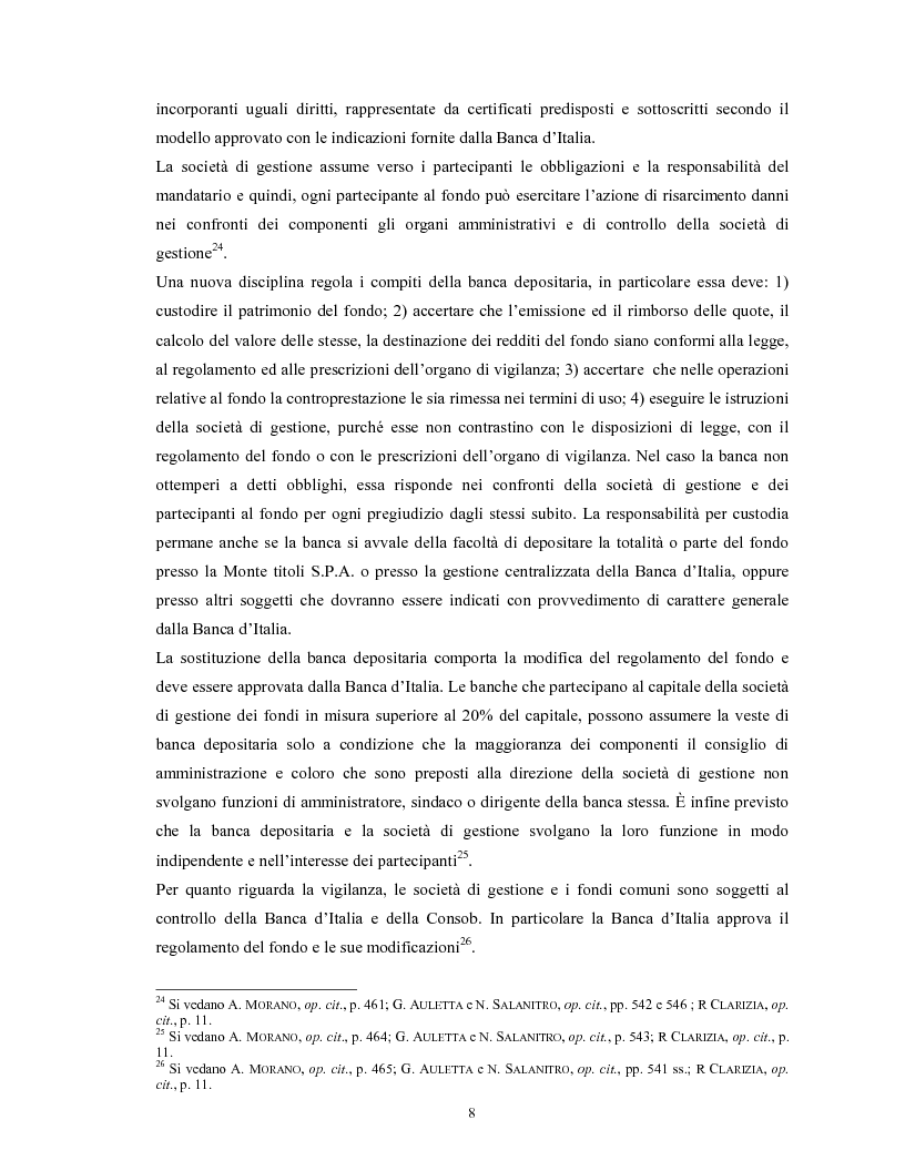 Anteprima della tesi: Le società di gestione del risparmio, Pagina 8