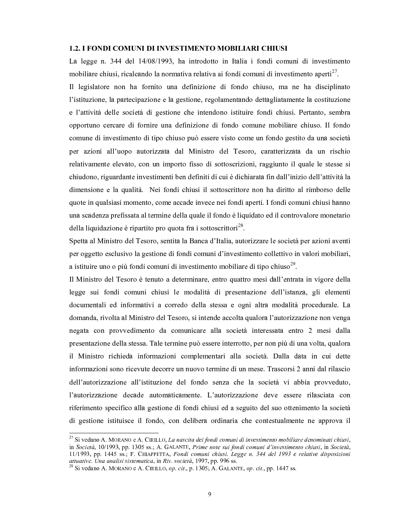 Anteprima della tesi: Le società di gestione del risparmio, Pagina 9