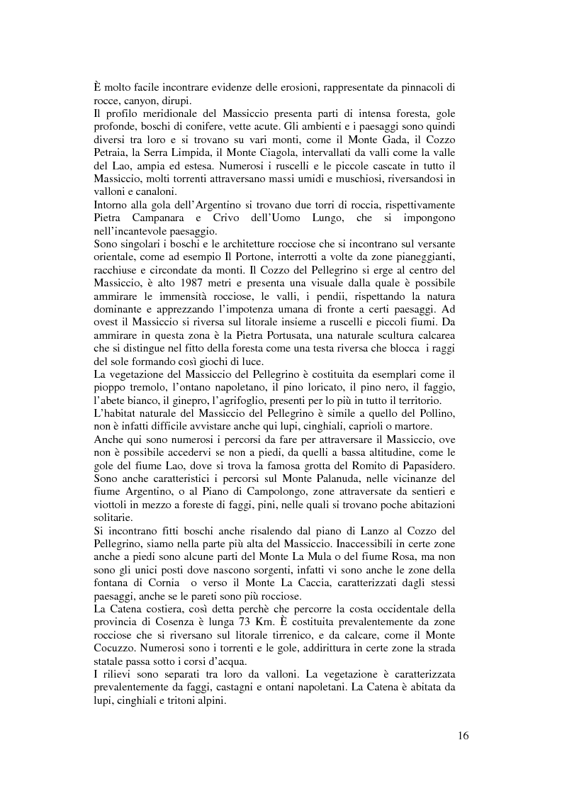Anteprima della tesi: Per un modello di sviluppo della Calabria fondato sull'ecoturismo, Pagina 10