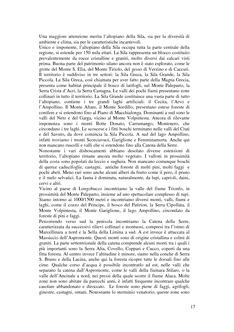 Anteprima della tesi: Per un modello di sviluppo della Calabria fondato sull'ecoturismo, Pagina 11
