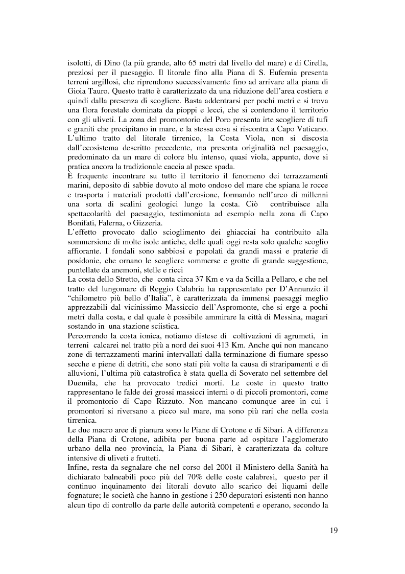 Anteprima della tesi: Per un modello di sviluppo della Calabria fondato sull'ecoturismo, Pagina 13