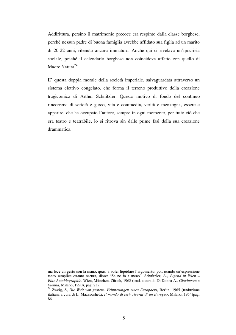 Anteprima della tesi: Schein e Sein: il confine tra finzione e realtà nelle commedie di Arthur Schnitzler, Pagina 13
