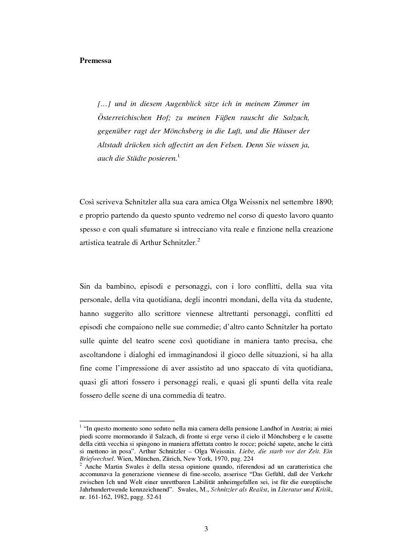 Anteprima della tesi: Schein e Sein: il confine tra finzione e realtà nelle commedie di Arthur Schnitzler, Pagina 3