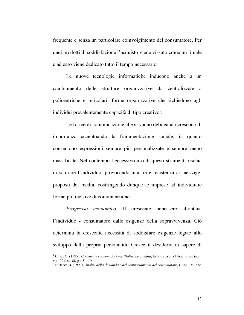 Anteprima della tesi: I nuovi rapporti tra impresa e consumatore: il caso Procter & Gamble, Pagina 9