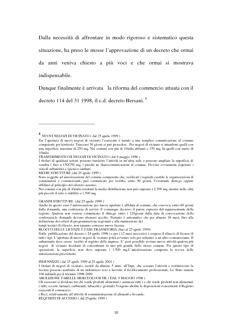 Anteprima della tesi: Le aziende della grande distribuzione in Italia: analisi statistica in una prospettiva di benchmarking, Pagina 10