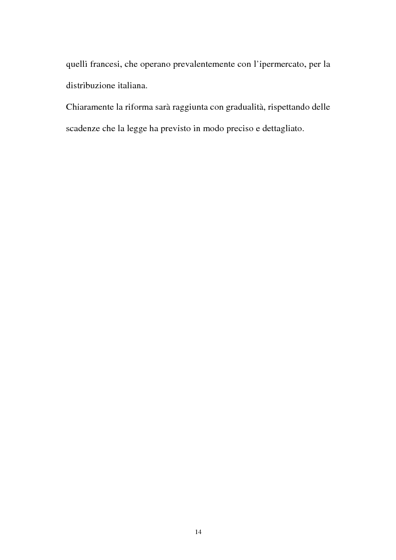 Anteprima della tesi: Le aziende della grande distribuzione in Italia: analisi statistica in una prospettiva di benchmarking, Pagina 14
