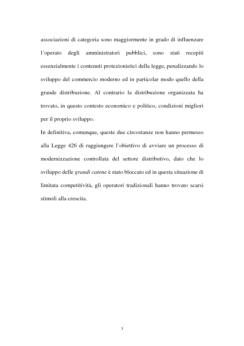 Anteprima della tesi: Le aziende della grande distribuzione in Italia: analisi statistica in una prospettiva di benchmarking, Pagina 3