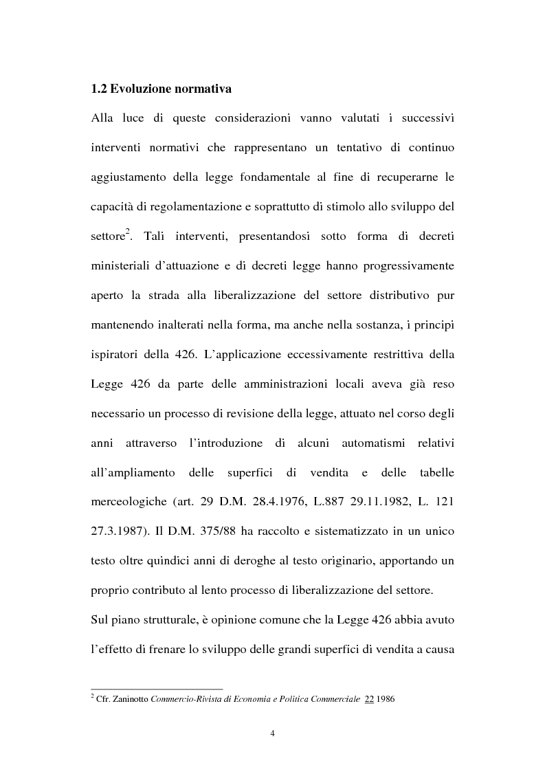 Anteprima della tesi: Le aziende della grande distribuzione in Italia: analisi statistica in una prospettiva di benchmarking, Pagina 4