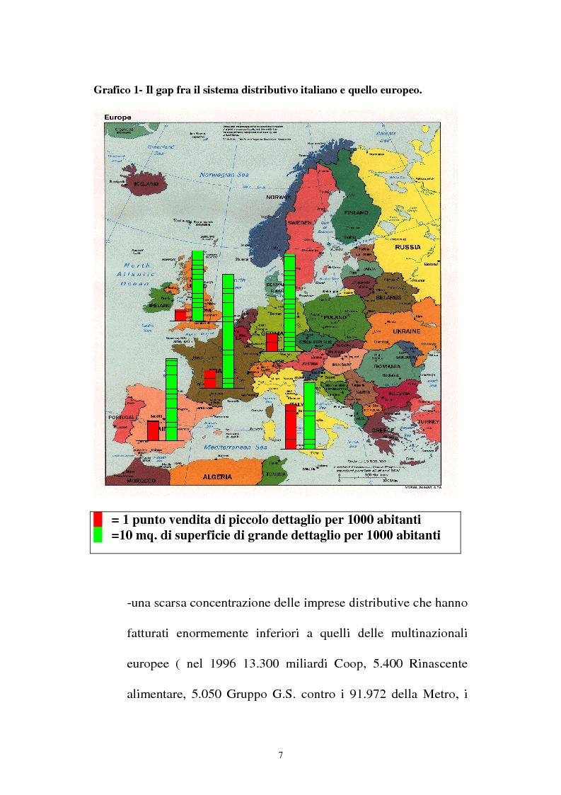 Anteprima della tesi: Le aziende della grande distribuzione in Italia: analisi statistica in una prospettiva di benchmarking, Pagina 7