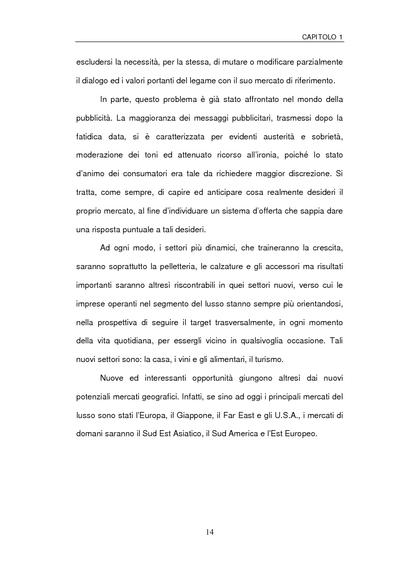 Anteprima della tesi: Le sfide della distribuzione diretta per le Luxury Brands, Pagina 14