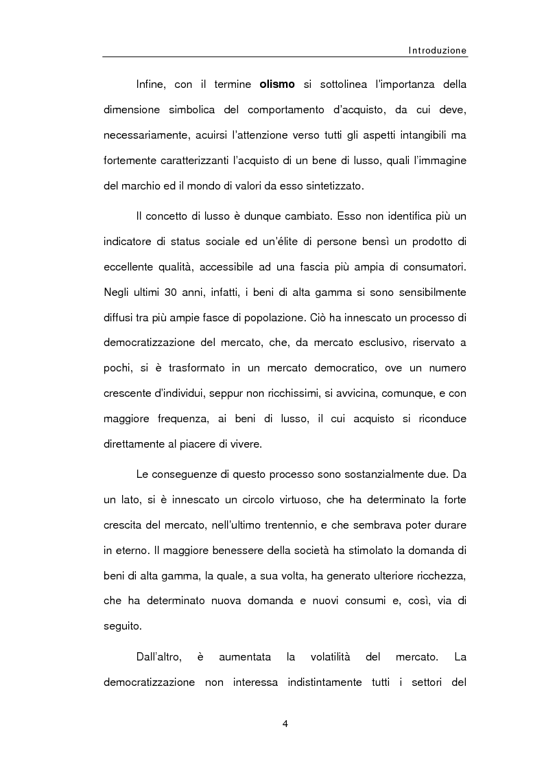 Anteprima della tesi: Le sfide della distribuzione diretta per le Luxury Brands, Pagina 4