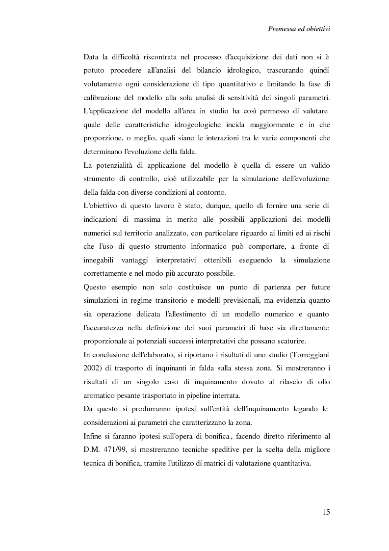Anteprima della tesi: Modellazione del flusso idrico nel sottosuolo dell'area industriale ravennate, Pagina 3