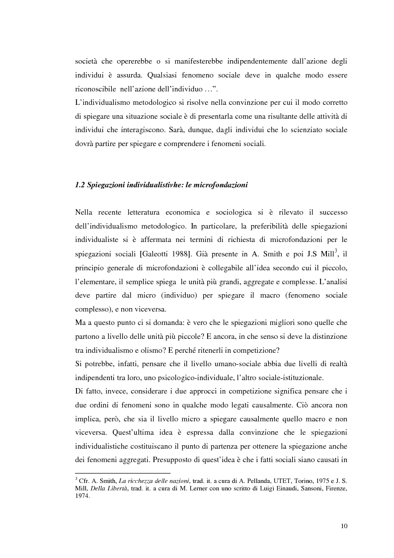 Anteprima della tesi: Dall'individualismo alla cooperazione nella teoria della scelta economica, Pagina 11