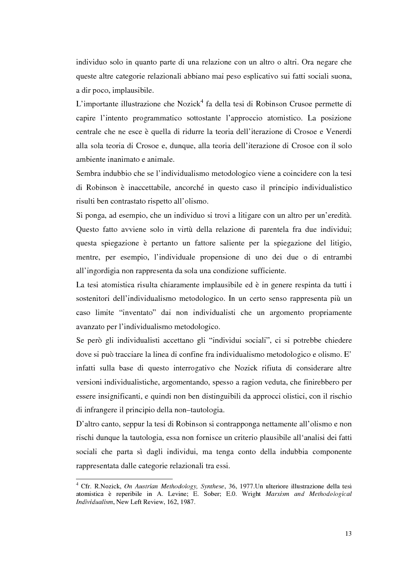 Anteprima della tesi: Dall'individualismo alla cooperazione nella teoria della scelta economica, Pagina 14