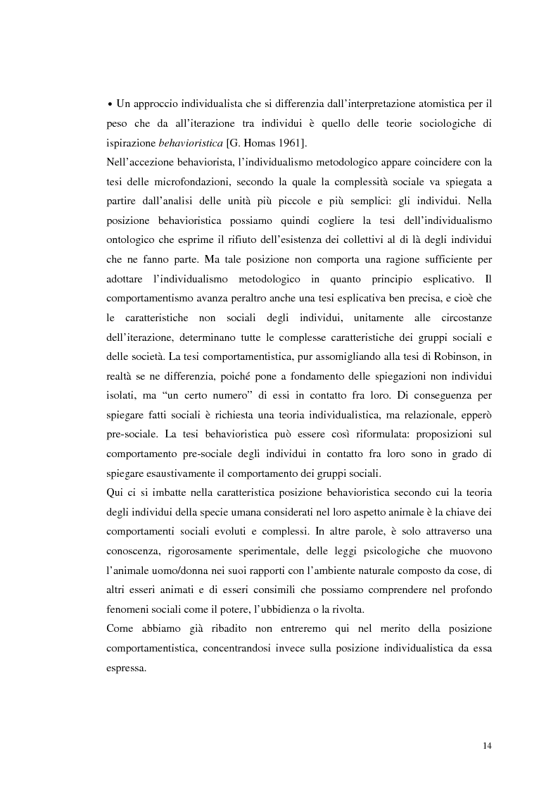 Anteprima della tesi: Dall'individualismo alla cooperazione nella teoria della scelta economica, Pagina 15