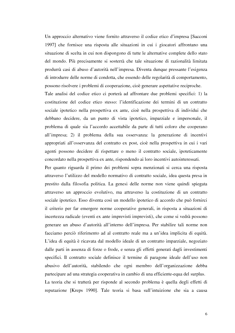 Anteprima della tesi: Dall'individualismo alla cooperazione nella teoria della scelta economica, Pagina 6
