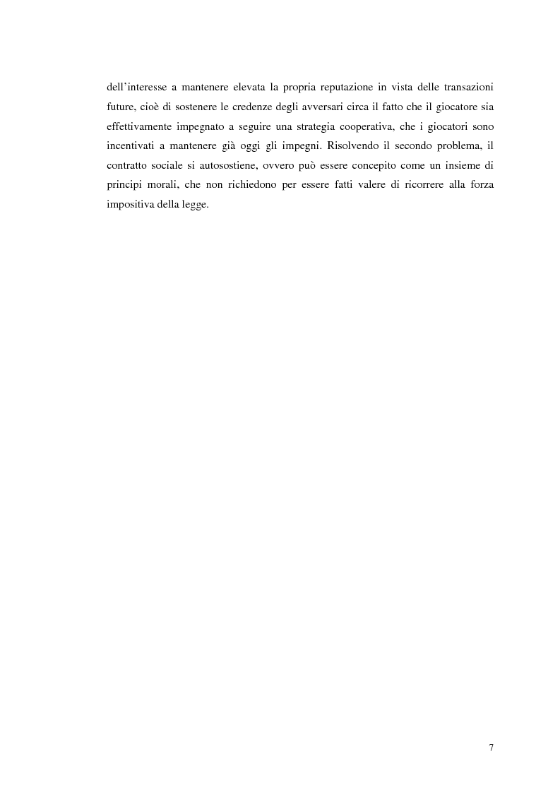 Anteprima della tesi: Dall'individualismo alla cooperazione nella teoria della scelta economica, Pagina 7