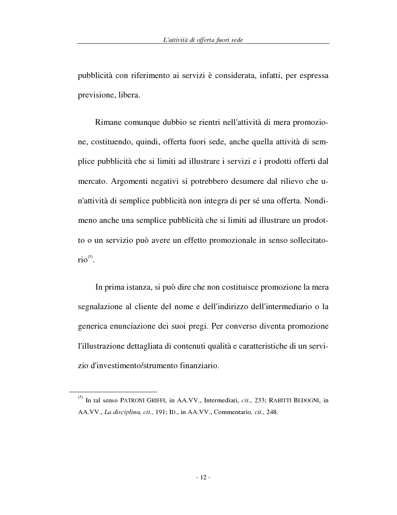 Anteprima della tesi: L'attività di offerta fuori sede e a distanza di servizi e strumenti finanziari, Pagina 12