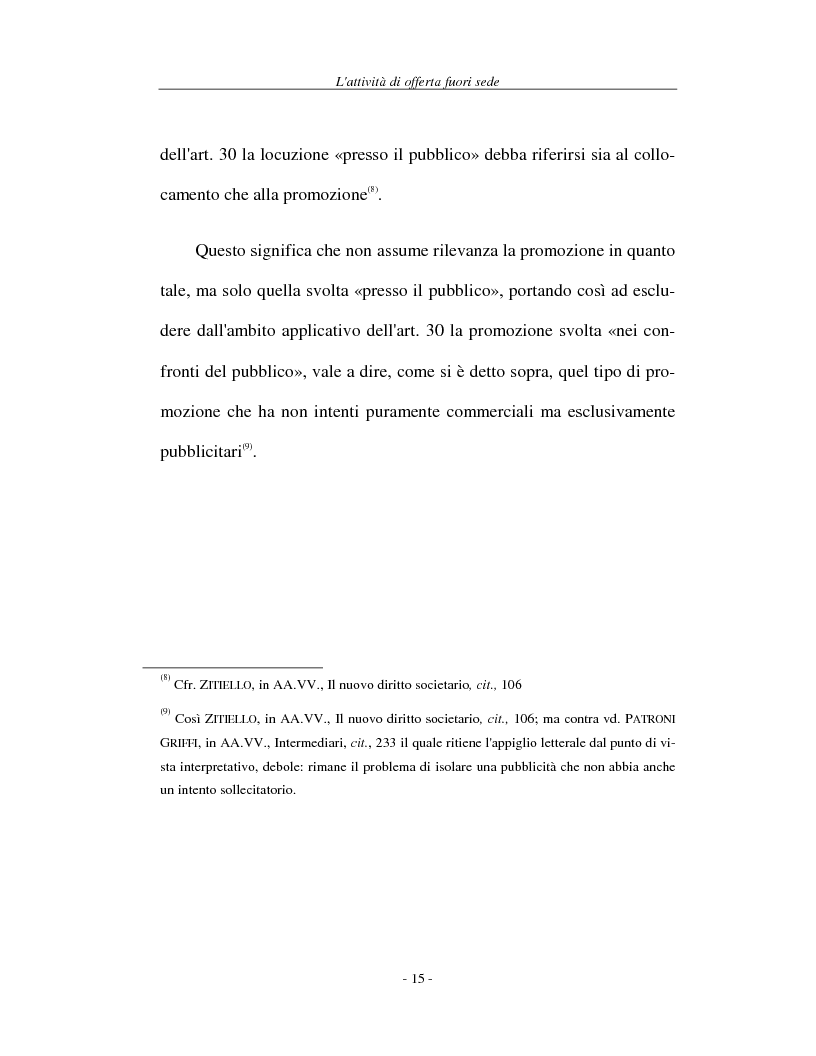 Anteprima della tesi: L'attività di offerta fuori sede e a distanza di servizi e strumenti finanziari, Pagina 15