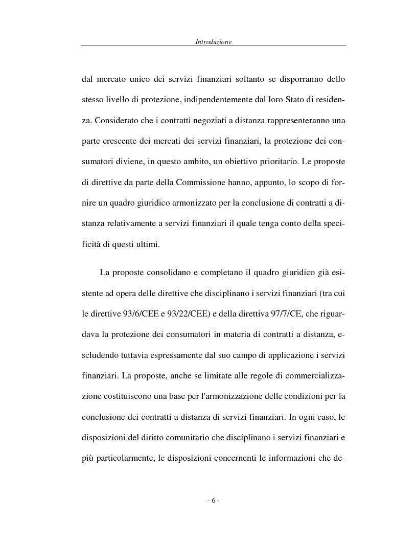 Anteprima della tesi: L'attività di offerta fuori sede e a distanza di servizi e strumenti finanziari, Pagina 6
