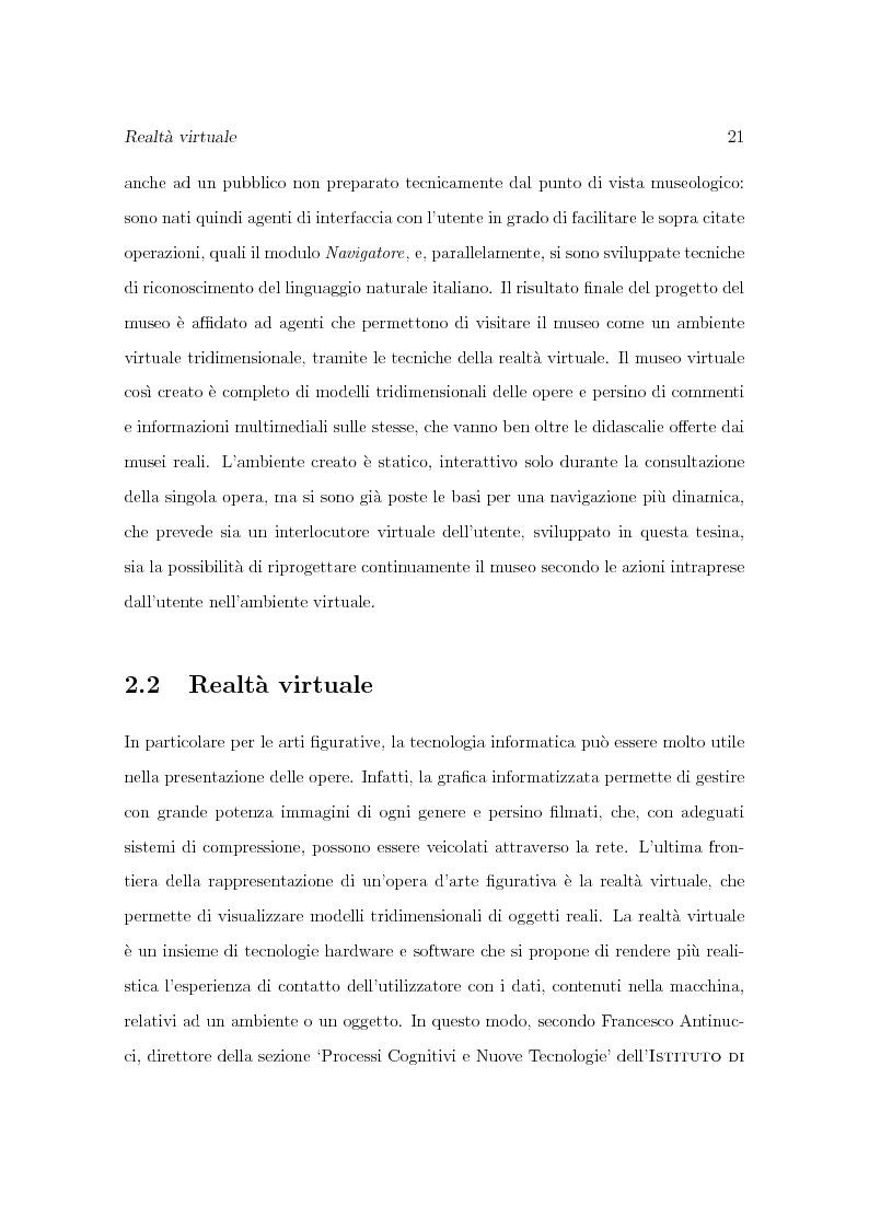 Anteprima della tesi: Progetto Minerva: sviluppo di un agente assistente per la visita di un museo, Pagina 11