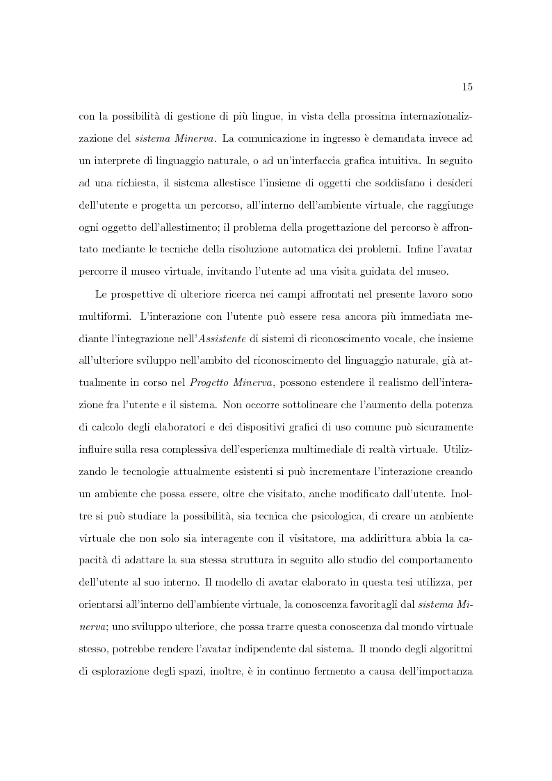 Anteprima della tesi: Progetto Minerva: sviluppo di un agente assistente per la visita di un museo, Pagina 5
