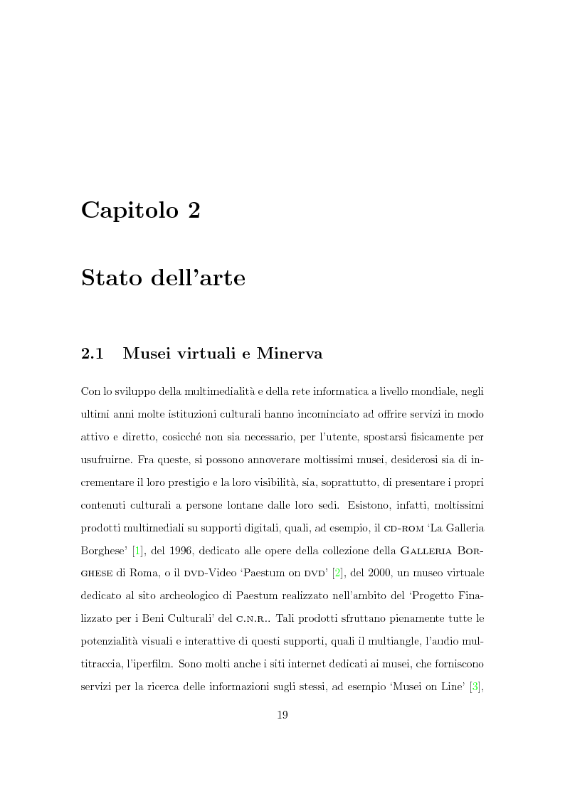 Anteprima della tesi: Progetto Minerva: sviluppo di un agente assistente per la visita di un museo, Pagina 9