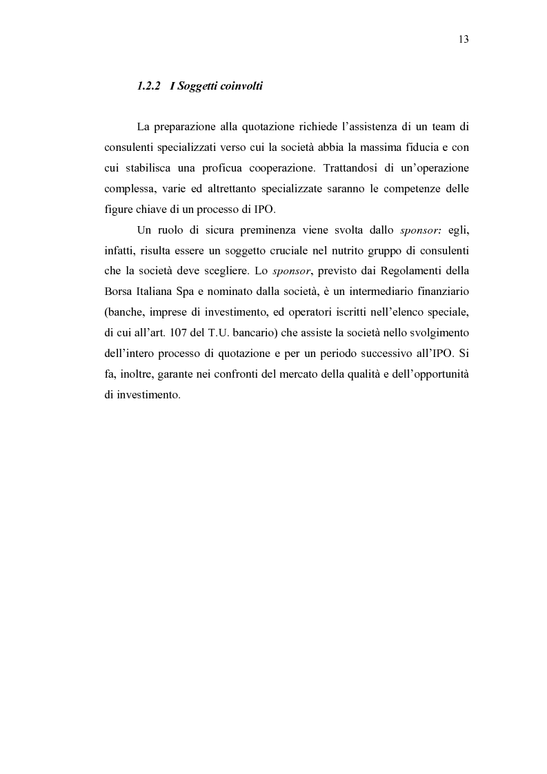 Anteprima della tesi: Initial Pubblic Offering: efficiente strumento di raccolta del risparmio o debacle dei risparmiatori?, Pagina 10