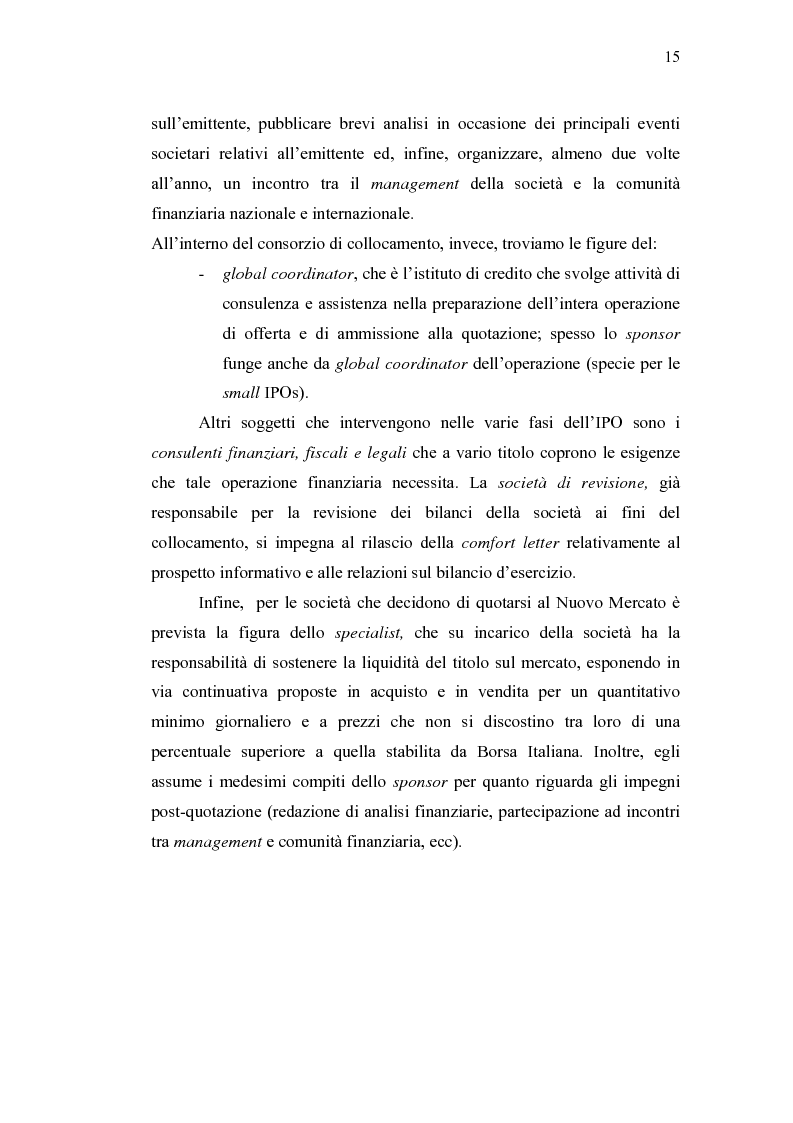 Anteprima della tesi: Initial Pubblic Offering: efficiente strumento di raccolta del risparmio o debacle dei risparmiatori?, Pagina 12