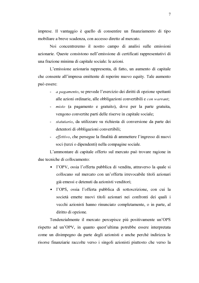 Anteprima della tesi: Initial Pubblic Offering: efficiente strumento di raccolta del risparmio o debacle dei risparmiatori?, Pagina 4