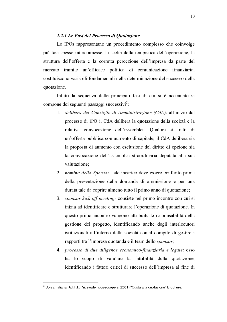 Anteprima della tesi: Initial Pubblic Offering: efficiente strumento di raccolta del risparmio o debacle dei risparmiatori?, Pagina 7