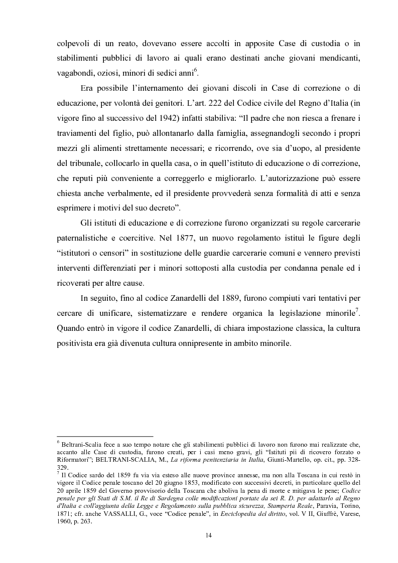 Anteprima della tesi: Criminalità minorile: aspetti medico-legali e nuovi orientamenti normativi e giurisprudenziali, Pagina 10