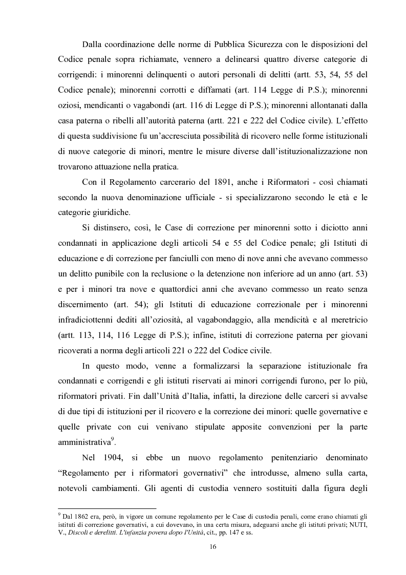 Anteprima della tesi: Criminalità minorile: aspetti medico-legali e nuovi orientamenti normativi e giurisprudenziali, Pagina 12