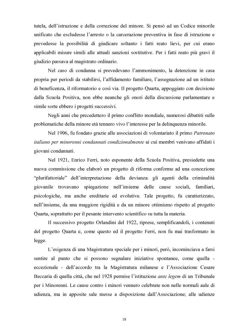 Anteprima della tesi: Criminalità minorile: aspetti medico-legali e nuovi orientamenti normativi e giurisprudenziali, Pagina 14