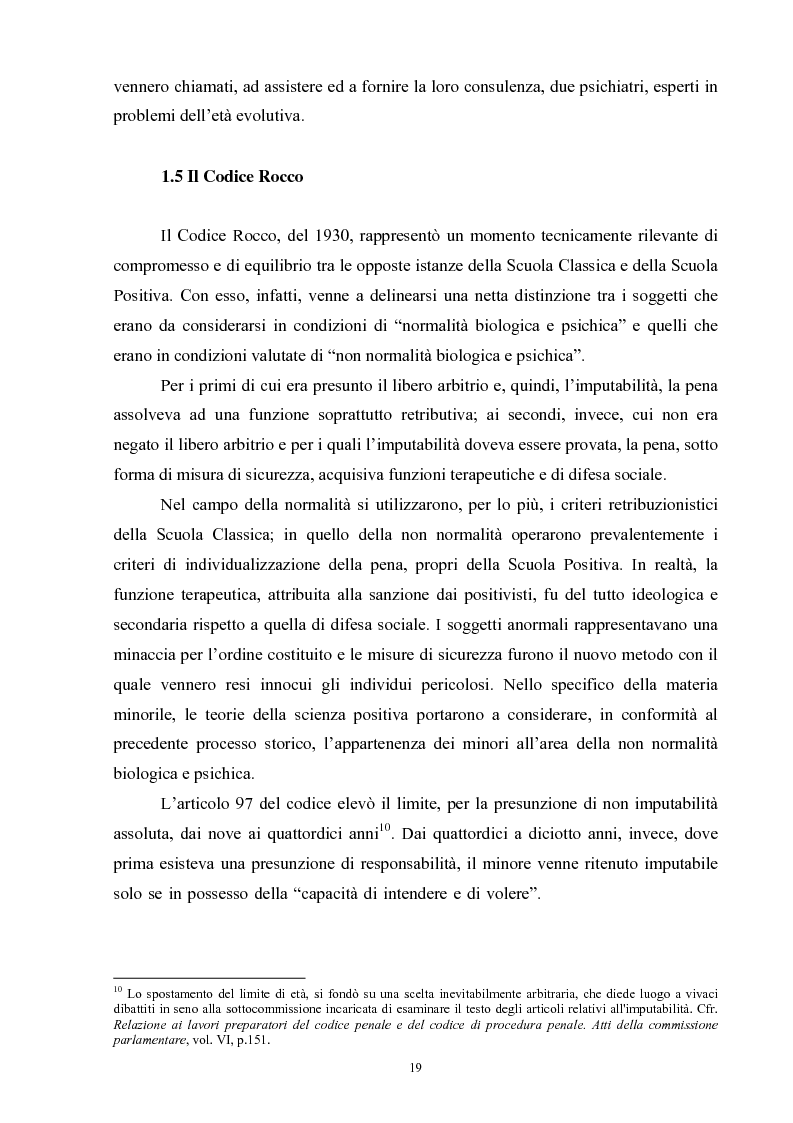 Anteprima della tesi: Criminalità minorile: aspetti medico-legali e nuovi orientamenti normativi e giurisprudenziali, Pagina 15