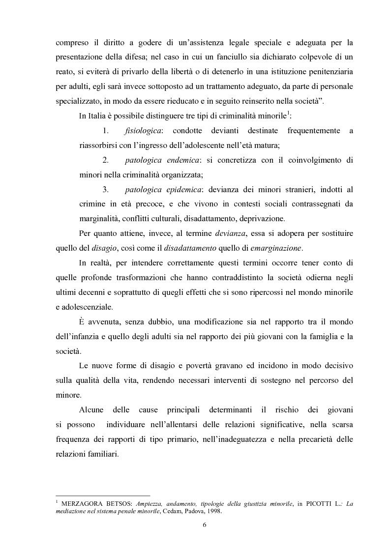 Anteprima della tesi: Criminalità minorile: aspetti medico-legali e nuovi orientamenti normativi e giurisprudenziali, Pagina 2