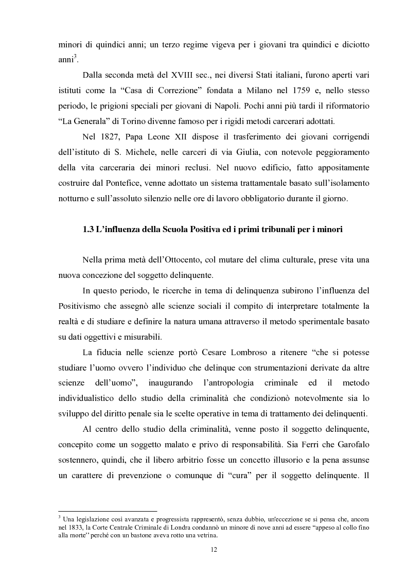 Anteprima della tesi: Criminalità minorile: aspetti medico-legali e nuovi orientamenti normativi e giurisprudenziali, Pagina 8