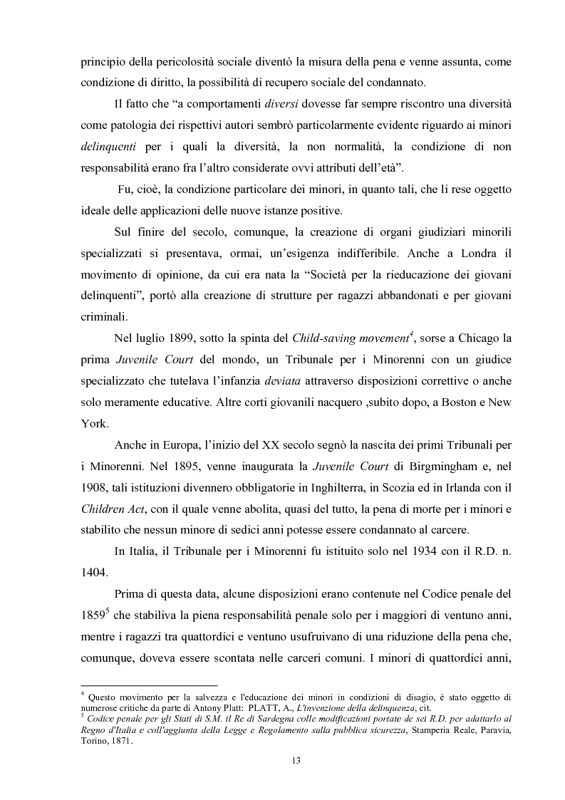 Anteprima della tesi: Criminalità minorile: aspetti medico-legali e nuovi orientamenti normativi e giurisprudenziali, Pagina 9