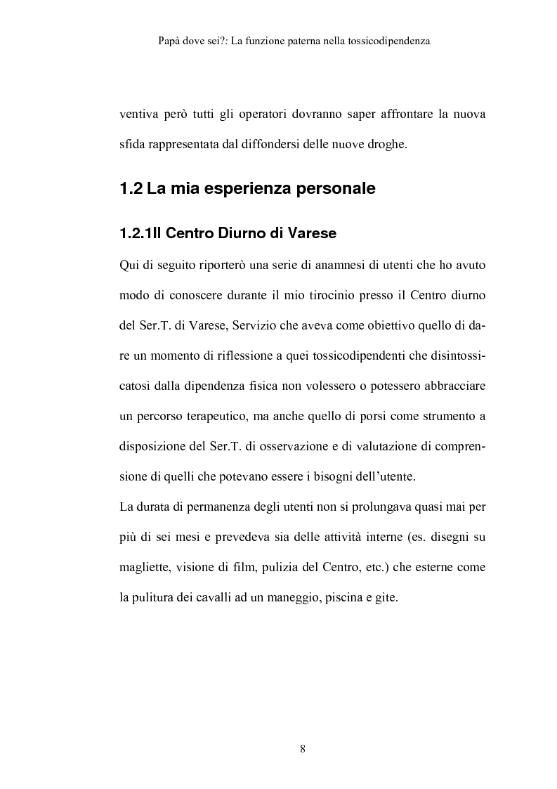 Anteprima della tesi: La funzione paterna nella tossicodipendenza, Pagina 5
