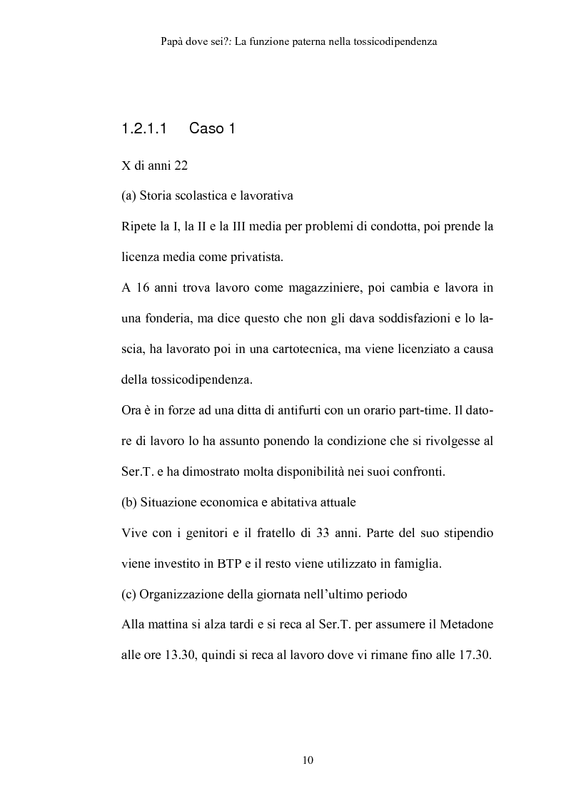 Anteprima della tesi: La funzione paterna nella tossicodipendenza, Pagina 7